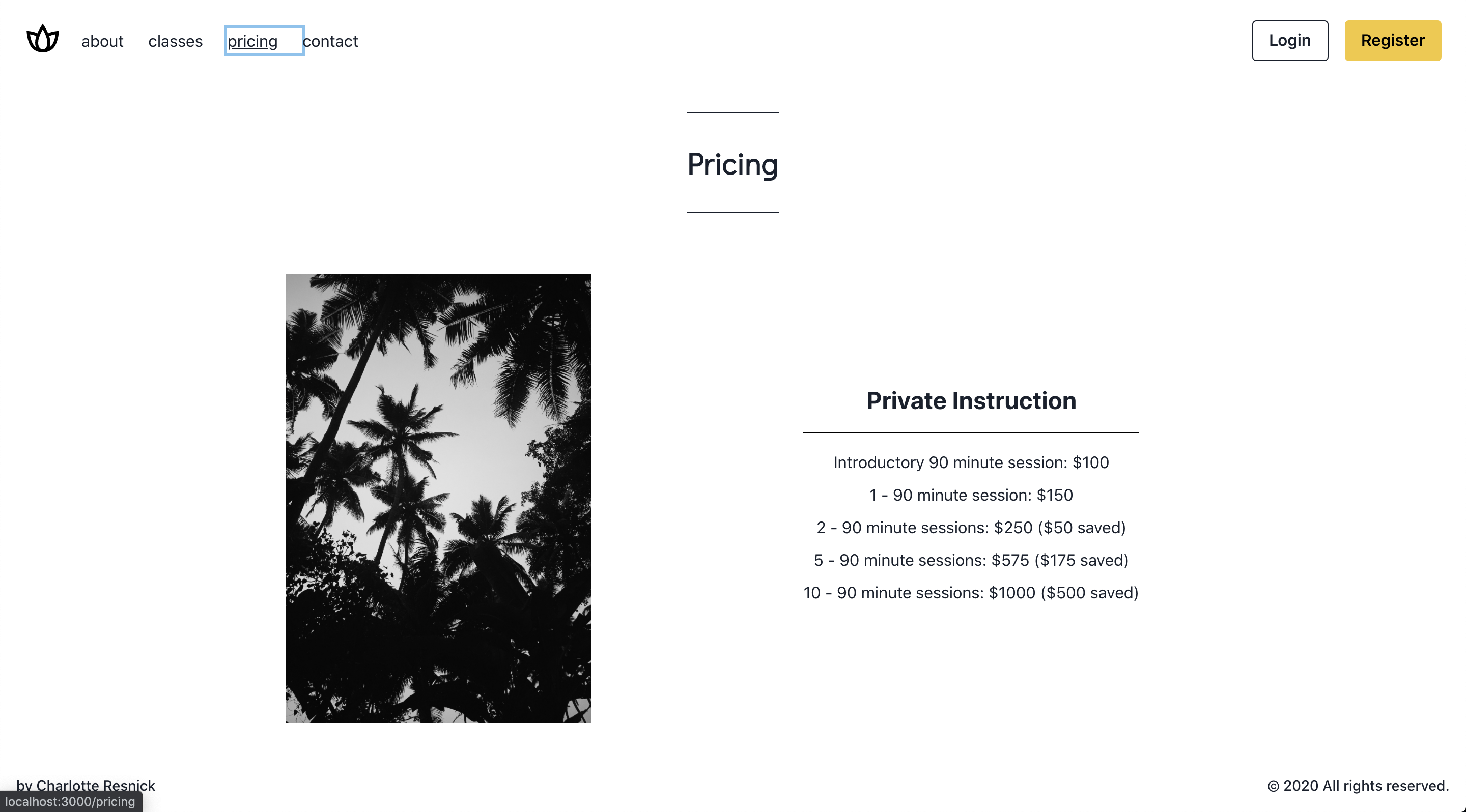 Pricing Page